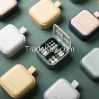 Portable mini pill box plastic sealed medicine box pill organizer