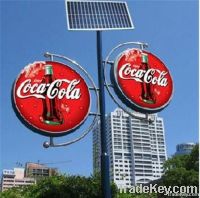 square or street use solar advertising light box