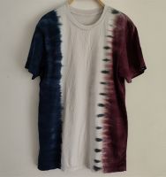 100%cotton men's short sleeve tshirt tie-dyed