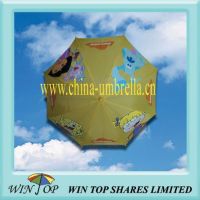 18 inch Promotion Children Yellow Umbrella