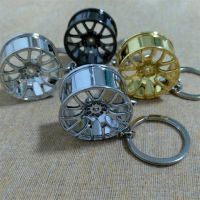 Hot Sale New Design Cool Luxury metal Keychain Car Key Chain Key Ring, Creative Wheel Hub Chain For Man Women Gift
