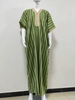 Islamic Mens Maxi Dress Muslim Arab Kaftan Jalabiya