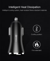 Car lighter 5V 2.4A mobile phone car charger 2 Port USB car charger QC 3.0 Car charger white High speed CE approved for Iphone