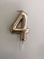 Metallic Number Birthday Pick Candles