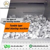 tumble rubber belt shot blasting machine