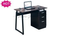 Amazon Hot Sale Modern Wooden Computer Table Fixed Pedestal