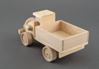 Wooden truck toy.