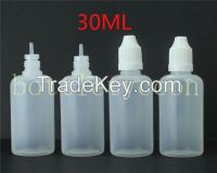 Empty E Liquid Plastic Dropper Bottles with Child Proof Bottle caps