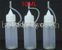 Empty E Liquid Plastic Dropper Bottles with Metal needle cap