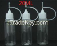 Empty E Liquid Plastic Dropper Bottles with Metal needle cap