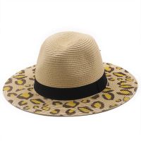 &acirc;Landfond accessory Fashion Ladies leopard straw hat