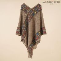 Landfond accessory Ladies fashion ethnic poncho for Autumn &amp; Winter
