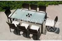 Garden furnitur wicker outdoor furniture dining set